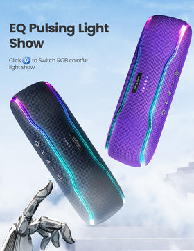 ERKEI SEHN pulsing LED lights sync with the beat.
