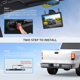 eRapta license-plate camera mounted for wide rear visibility