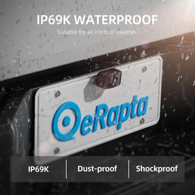 eRapta split-screen view enables simultaneous front and rear monitoring