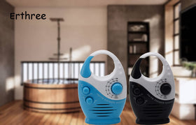 Erthree shower-radio-amfm-tuner lets you tune stations easily in the shower.