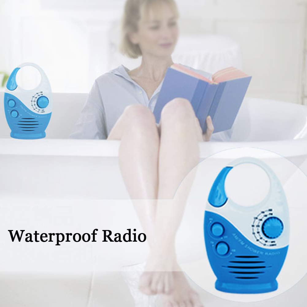 Erthree shower-radio-ipx5-durable design resists splashes and daily bumps.