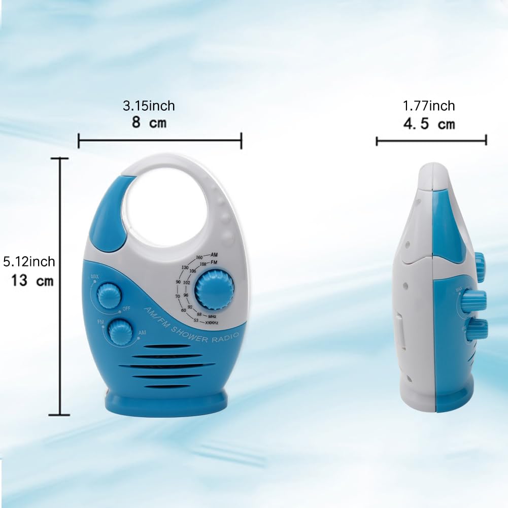 Erthree shower-radio-monaural-speaker delivers clear single-channel sound.