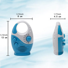 Erthree shower-radio-monaural-speaker delivers clear single-channel sound.