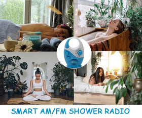Erthree shower-radio-probe-thermometer provides quick ear temperature checks.