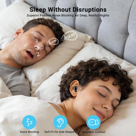 Close-up of glossy black Ertuly T33 earbud highlighting slim profile and comfortable fit