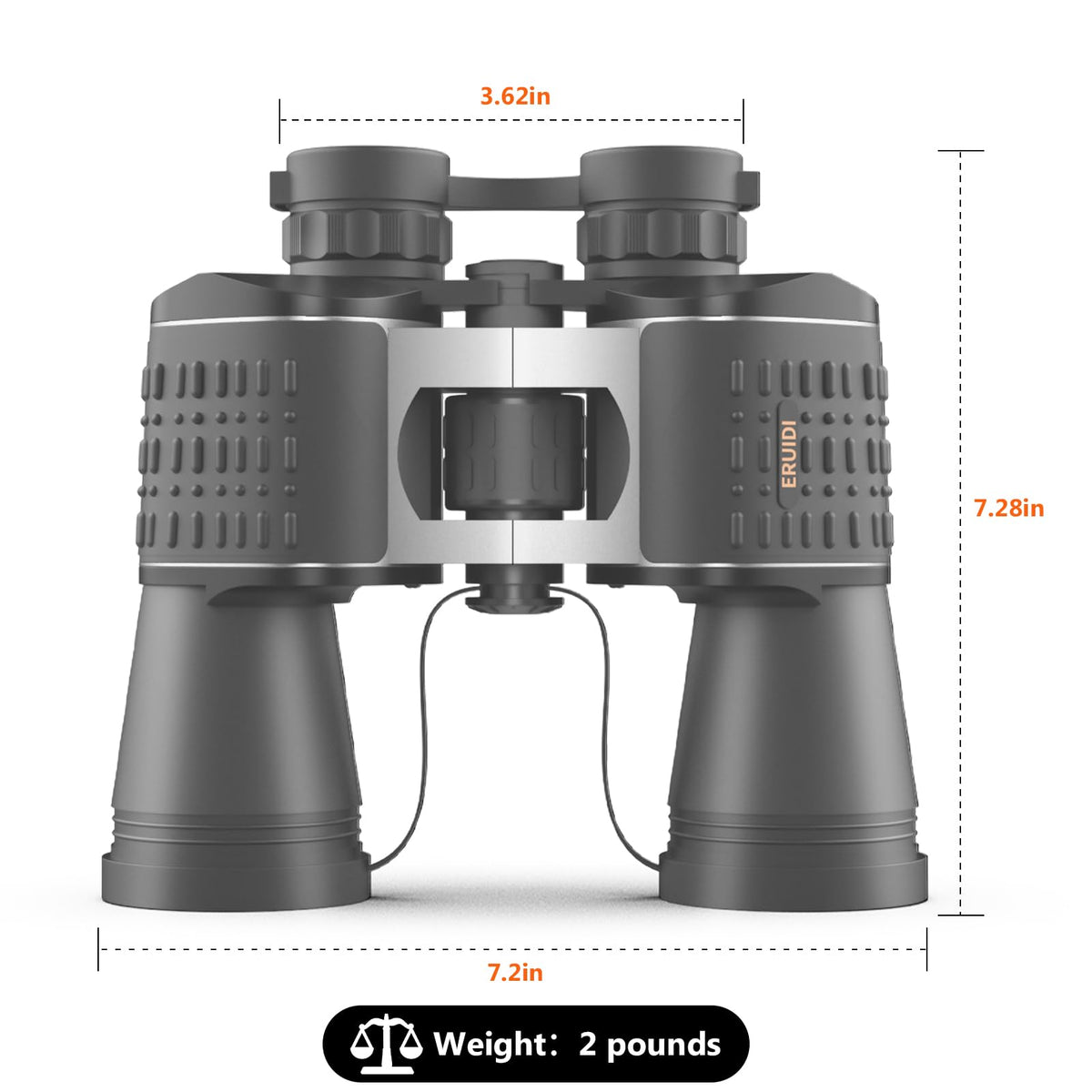 ERUIDI binoculars used at a stadium for long-range sports viewing