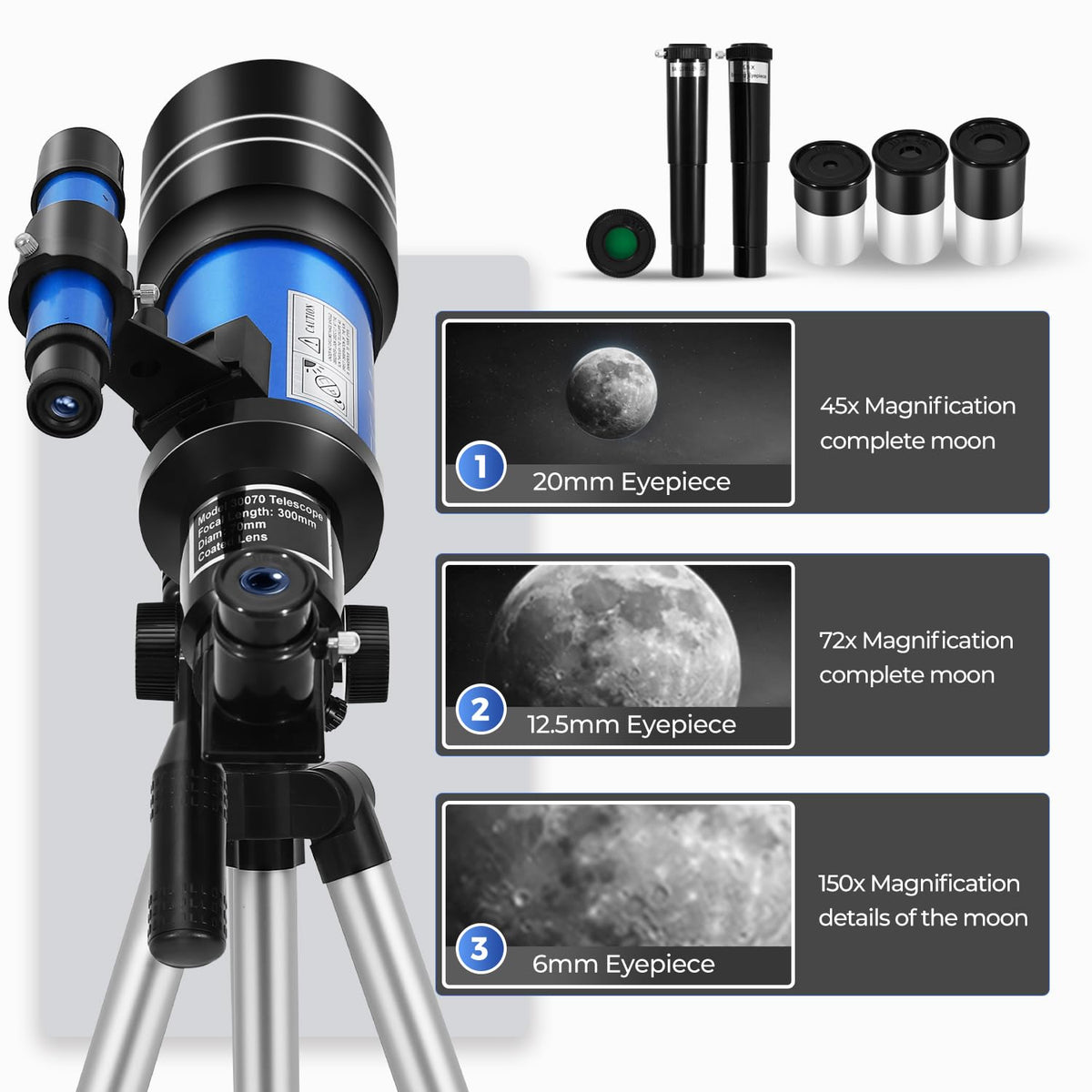 ESAKO phone adapter attached to eyepiece enabling smartphone astrophotography