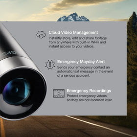 Escort M2-parking-mode displays saved footage during bumps or collisions.