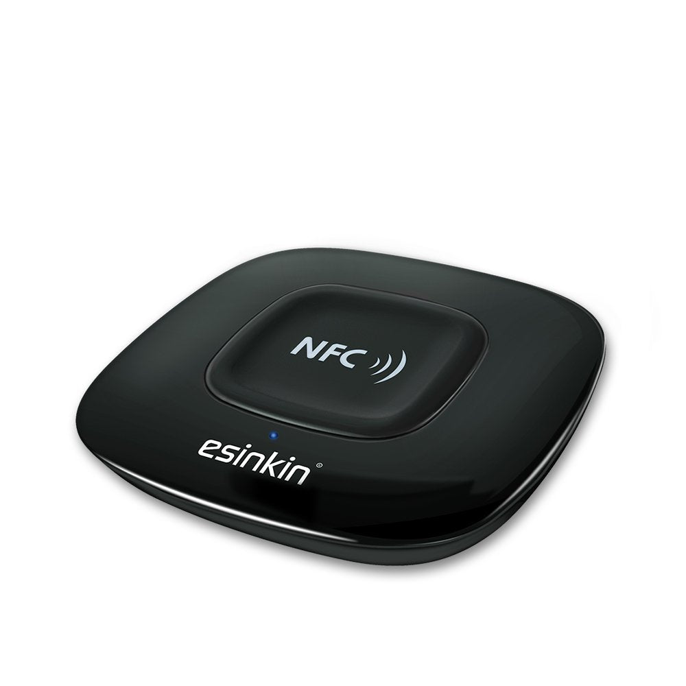 Esinkin Bluetooth receiver 4.0 with NFC setup for quick stereo pairing