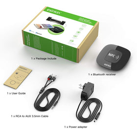 Esinkin included power adapter ensures reliable, uninterrupted stereo streaming at home.