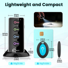 Esky key finder 131ft range lets you track through walls and furniture.