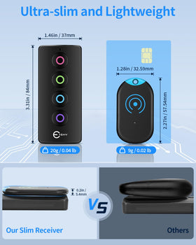 Esky Ultra Slim Key Finder emits loud 80dB alerts to locate items in noisy rooms