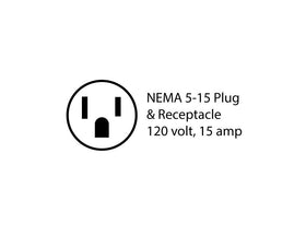ESP Guitars Next Gen NEMA 5-15P plug ensures reliable connection