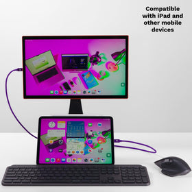 Espresso Displays Espresso Lite 15 purple travel case-ready setup, ready when you land.