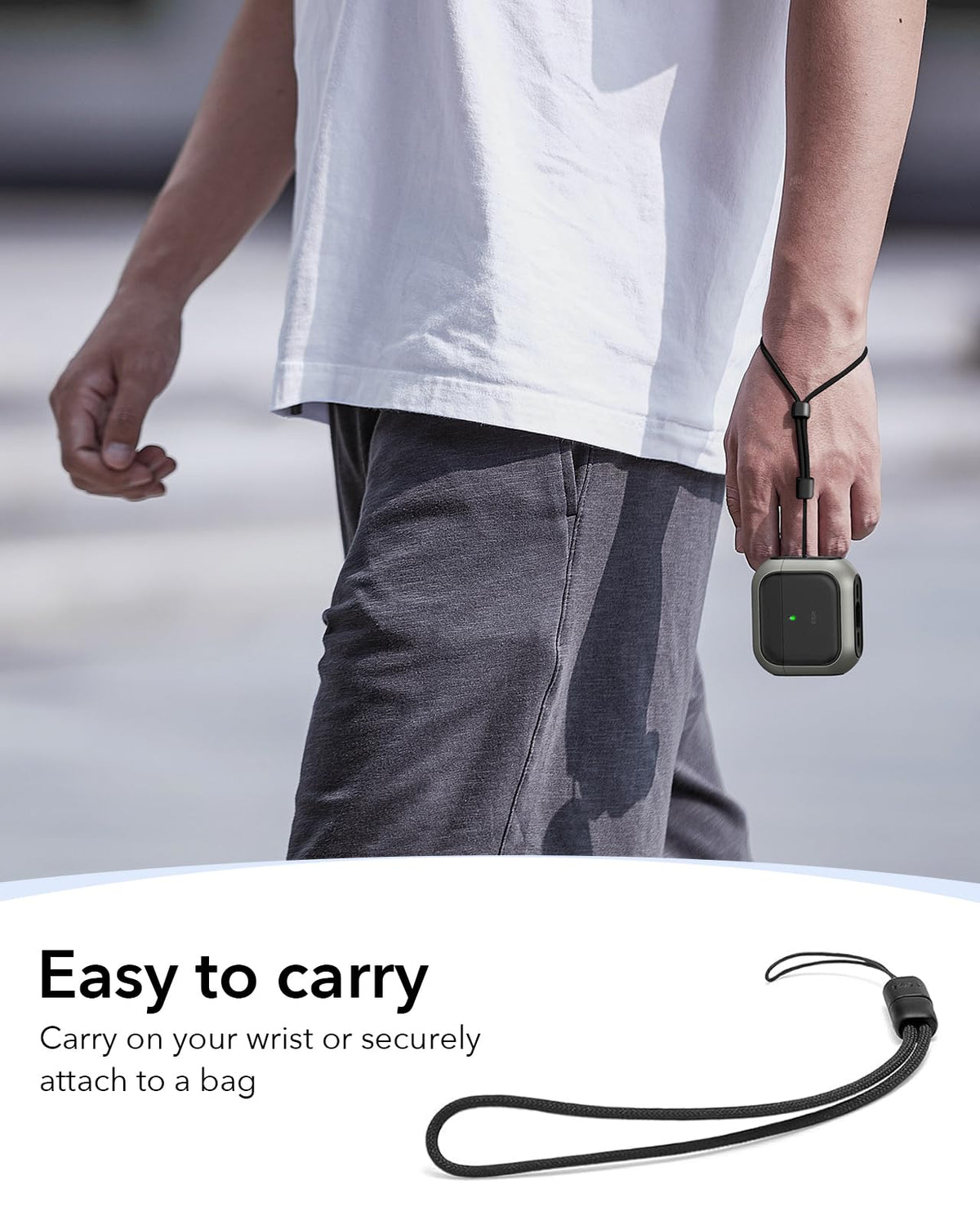 ESR AirPods 4 Case magnetic lid lock for secure closure
