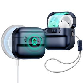 ESR AirPods 4 case with magnetic lid for secure, quick access