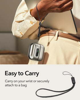 ESR AirPods 4 case supports easy one-handed access on the go.