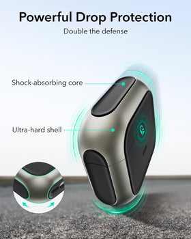 ESR AirPods 4 Case speaker cutouts enable clear Find My alerts