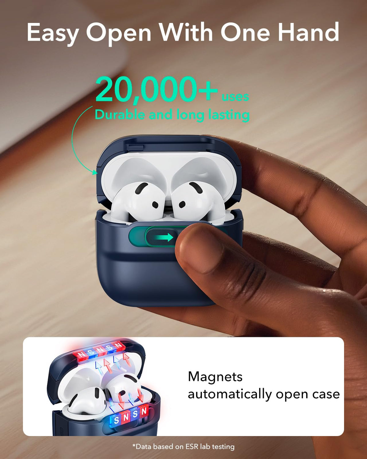 Wireless charging works with AirPods 4 models featuring ANC
