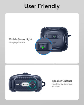 ESR AirPods 4 Cyber Series blue included support resources and guidance.