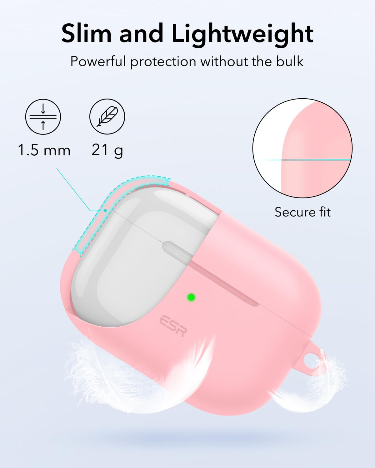 ESR AirPods Pro 2 carabiner clip enables hands-free carrying