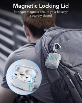 ESR AirPods Pro 2 case features shock-absorbing polymer and reinforced corners.