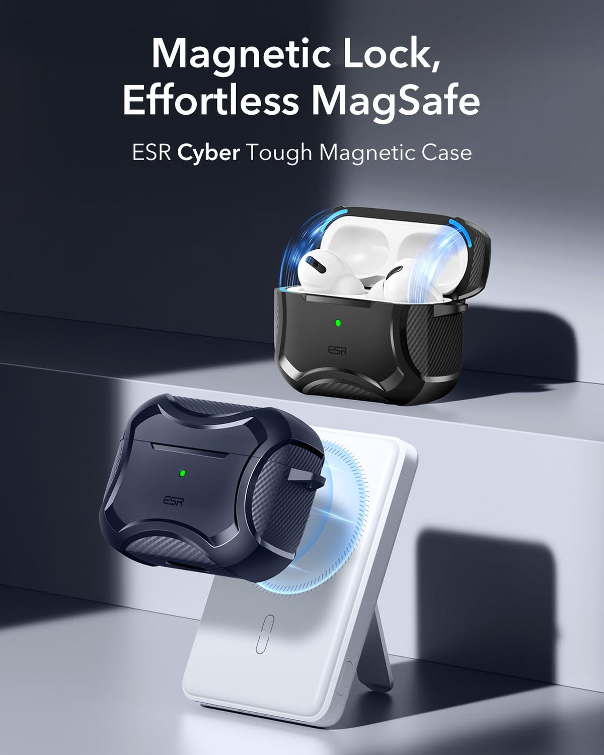 ESR AirPods Pro 2 case drop-protection corners shield the device