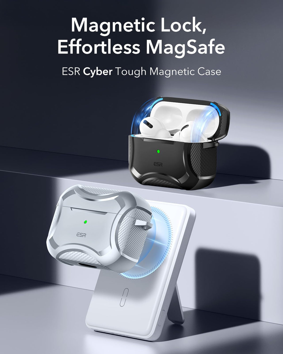 ESR AirPods Pro 2 case offers drop protection with Air-Guard corners.