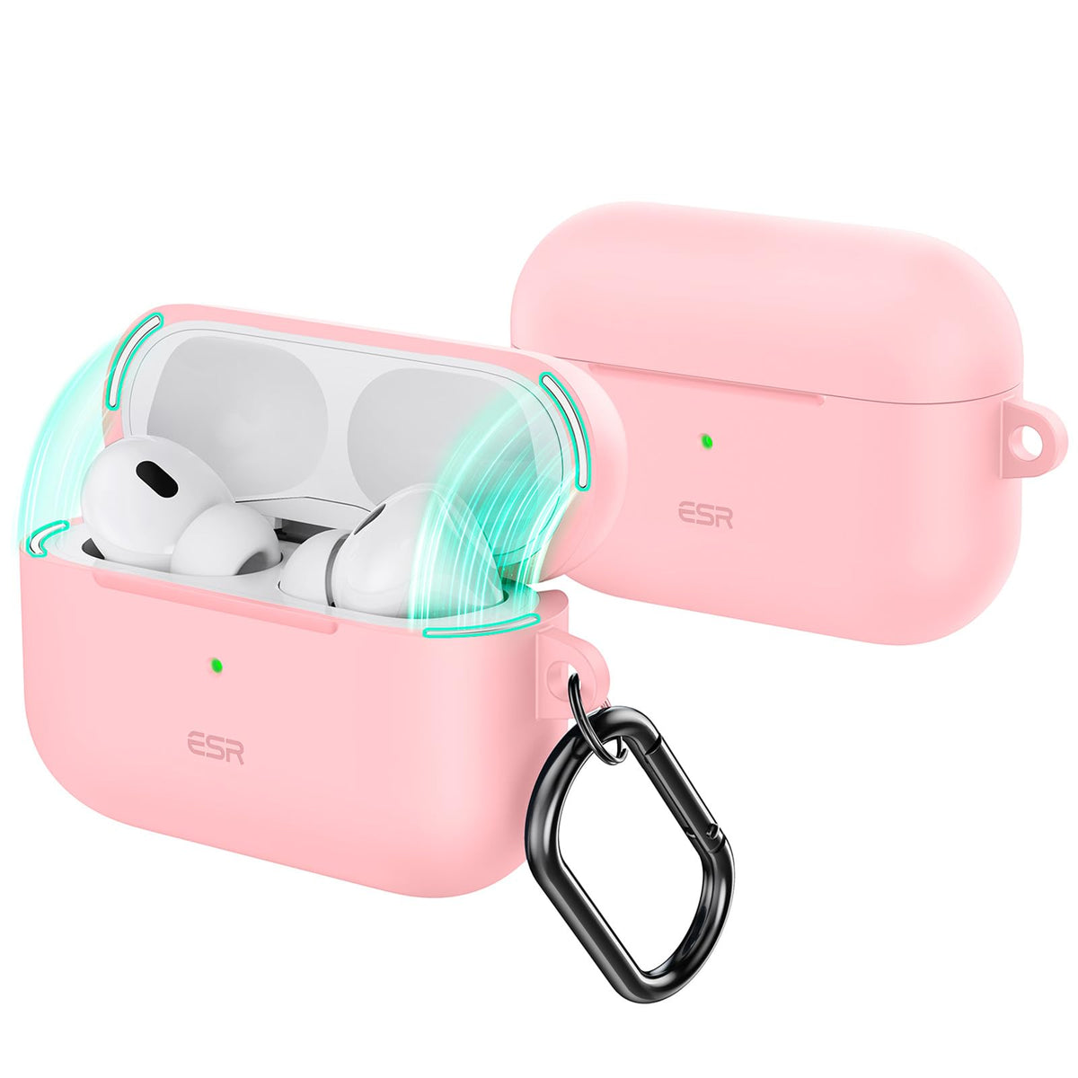 ESR AirPods Pro 2 case with magnetic lid keeps earbuds secure during travel
