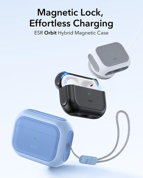 ESR AirPods Pro 2 case navy MagSafe ready with secure alignment.