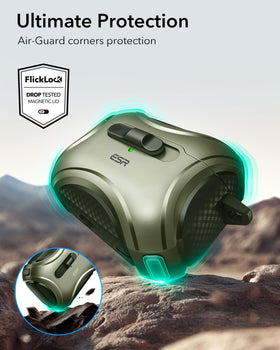 ESR Polymer surface provides grip and durability for travel and workouts
