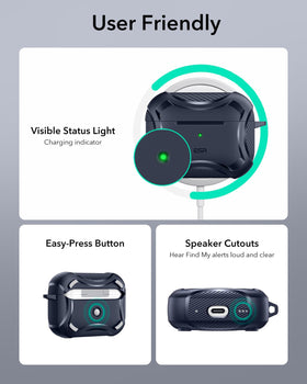 ESR AirPods Pro 2 case secure lid maintains closed fit