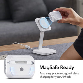 ESR AirPods Pro 2 case with shock-absorbing core guards the charging case.