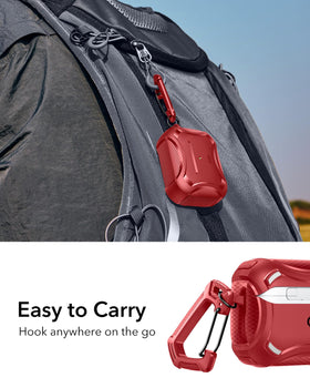 ESR red case is MagSafe charging ready for AirPods Pro 2nd Gen.