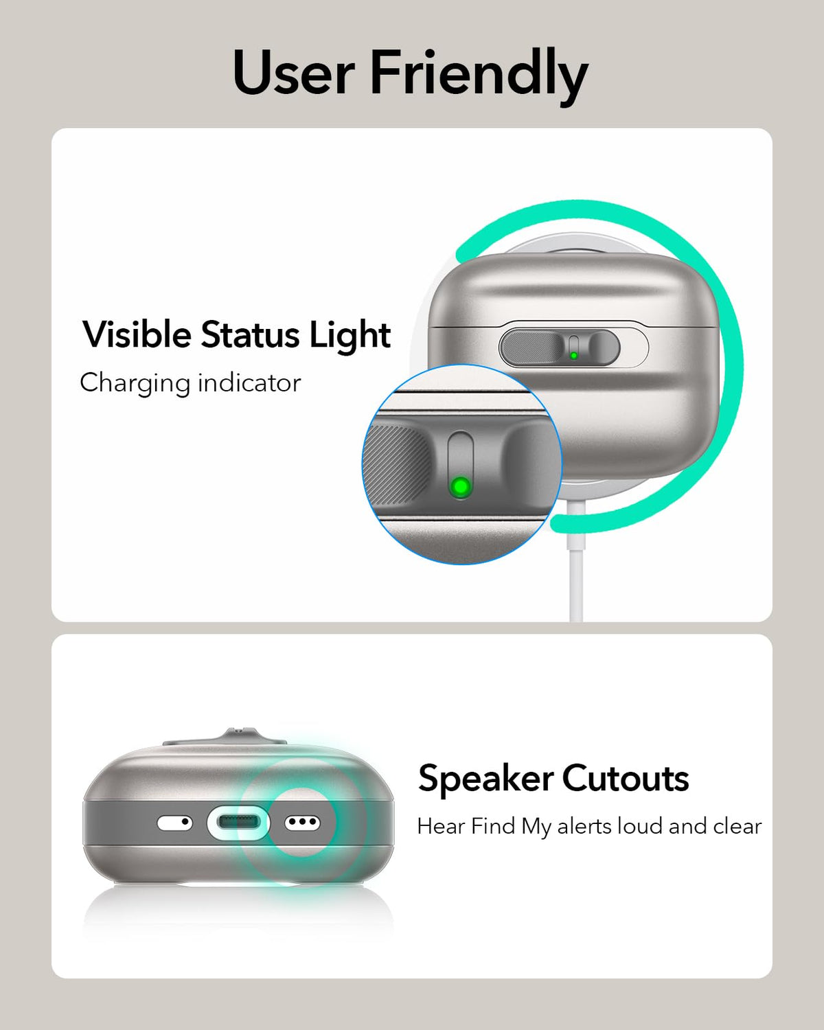 ESR AirPods Pro 3 case supports Apple Watch charger for versatile charging
