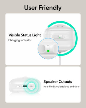 ESR AirPods Pro 3 case compatibility with MagSafe and wireless charging.