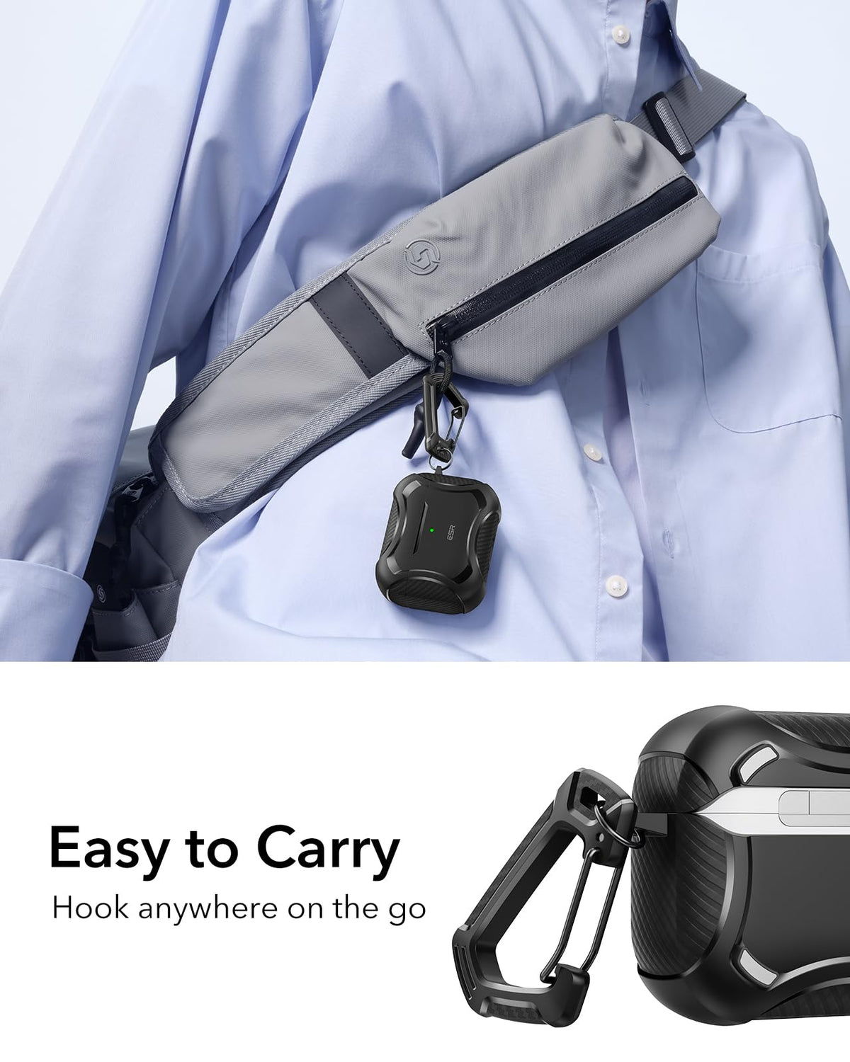 Cyber Series design of ESR AirPods Pro 3 Case with durable finish