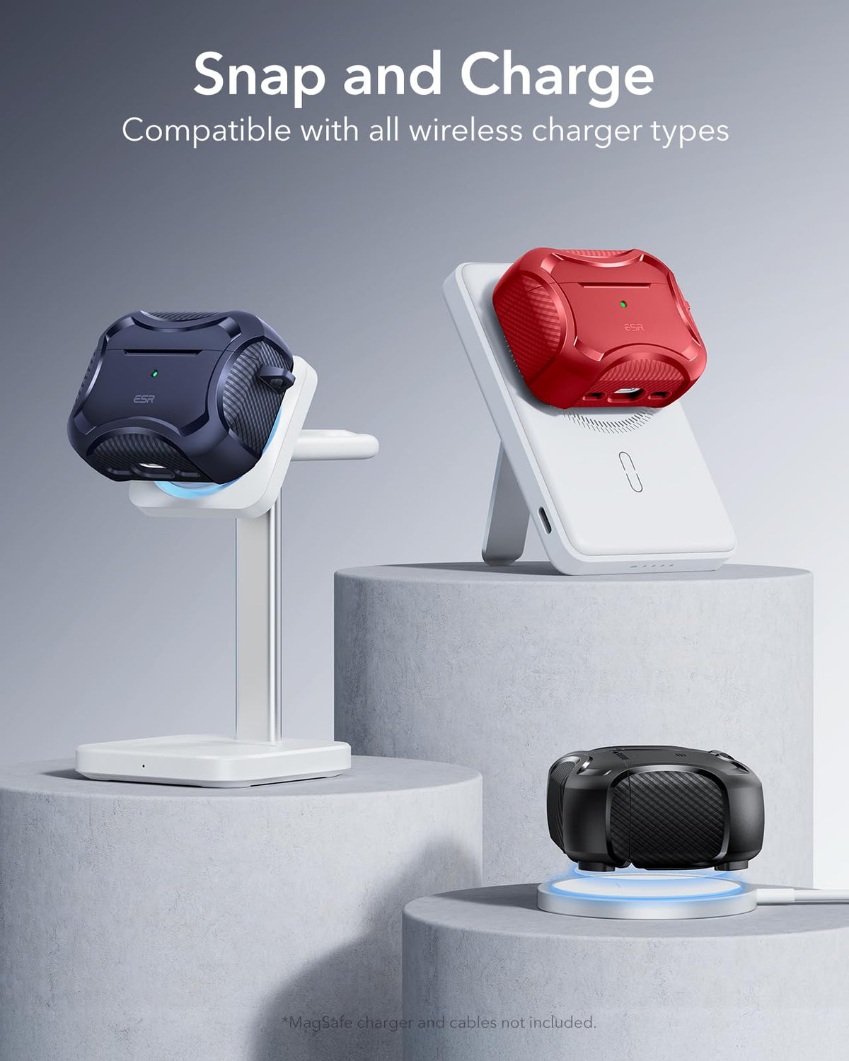 ESR AirPods Pro 3 Case Cyber Series red modern style