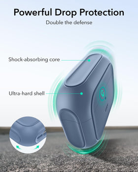 ESR AirPods Pro 3 Case dark blue, durable shell for enhanced protection.