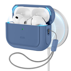 ESR AirPods Pro 3 Case dark blue, front view, lightweight protection for everyday use.