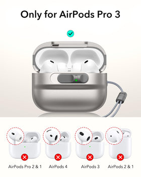 ESR AirPods Pro 3 case drop-proof lid for active daily routines