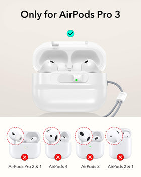 ESR AirPods Pro 3 case drop-resistant shell protects daily gear.