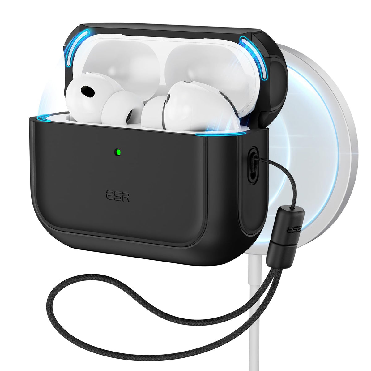 ESR AirPods Pro 3 case front view showing slim protection for everyday use