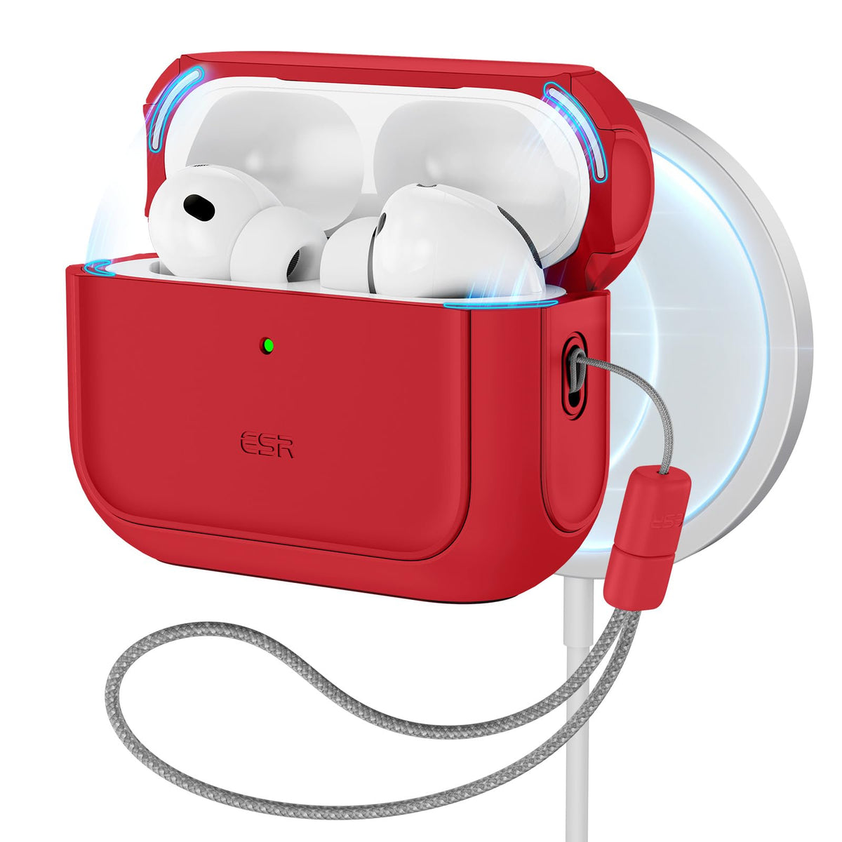 ESR AirPods Pro 3 Case front view highlights slim protection for everyday carry.