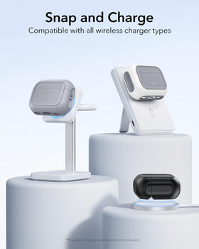 ESR AirPods Pro 3 case gray Find My cutouts for clear alerts