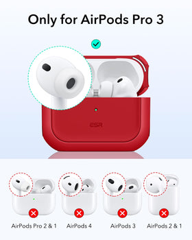 ESR AirPods Pro 3 Case back view with MagSafe magnets for easy charging.