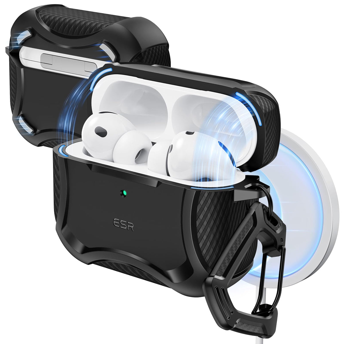 ESR AirPods Pro 3 Case with magnetic lid for secure closure and protection