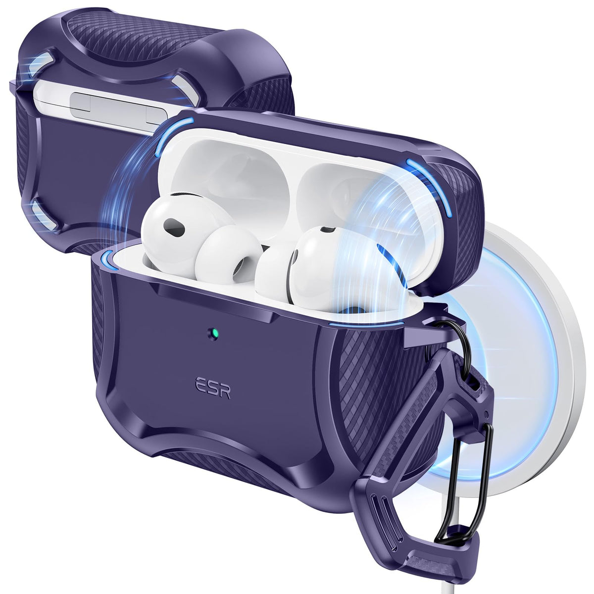 ESR AirPods Pro 3 Case with magnetic lid for secure, quick access
