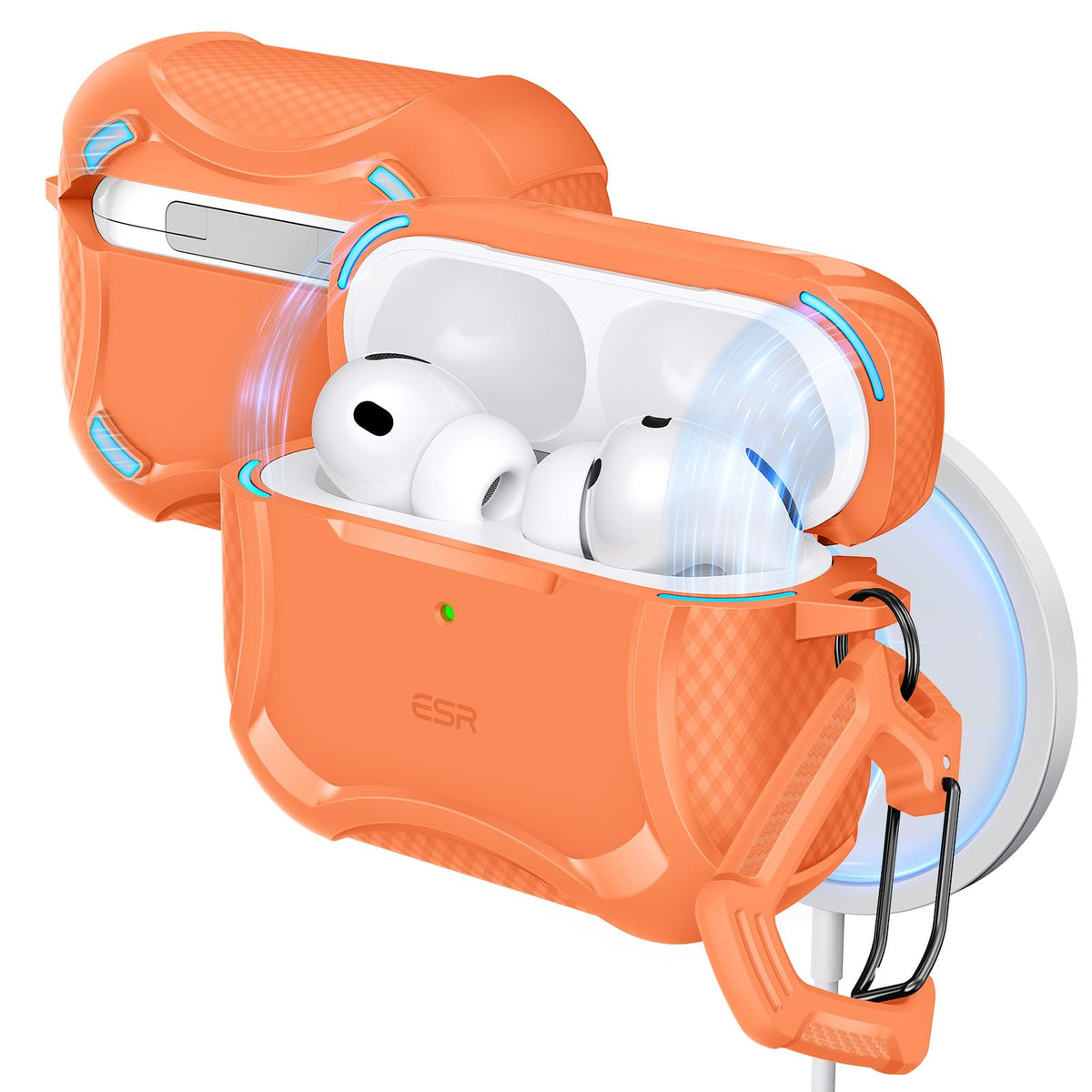 ESR AirPods Pro 3 case with magnetic lid for secure, on-the-go protection.