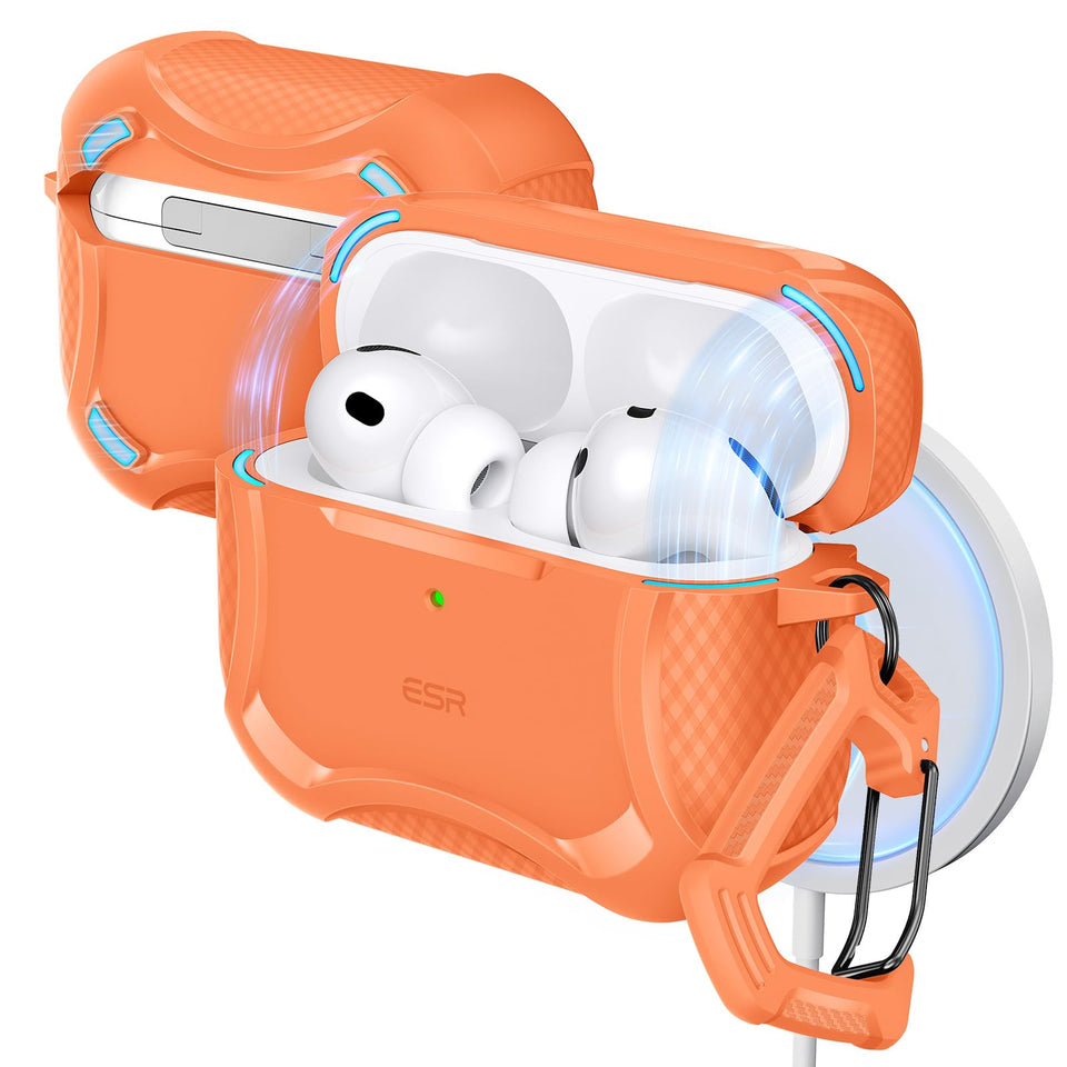ESR AirPods Pro 3 case with magnetic lid for secure, on-the-go protection.